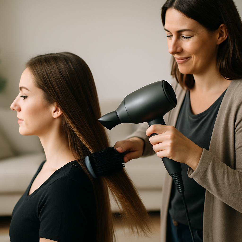 Glätten & Föhnen Tipps vom Mobilfriseur Andrea